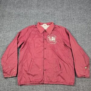 Vintage South Carolina Gamecocks Jacket Mens Large NCAA‎ College Chalk Line 80s